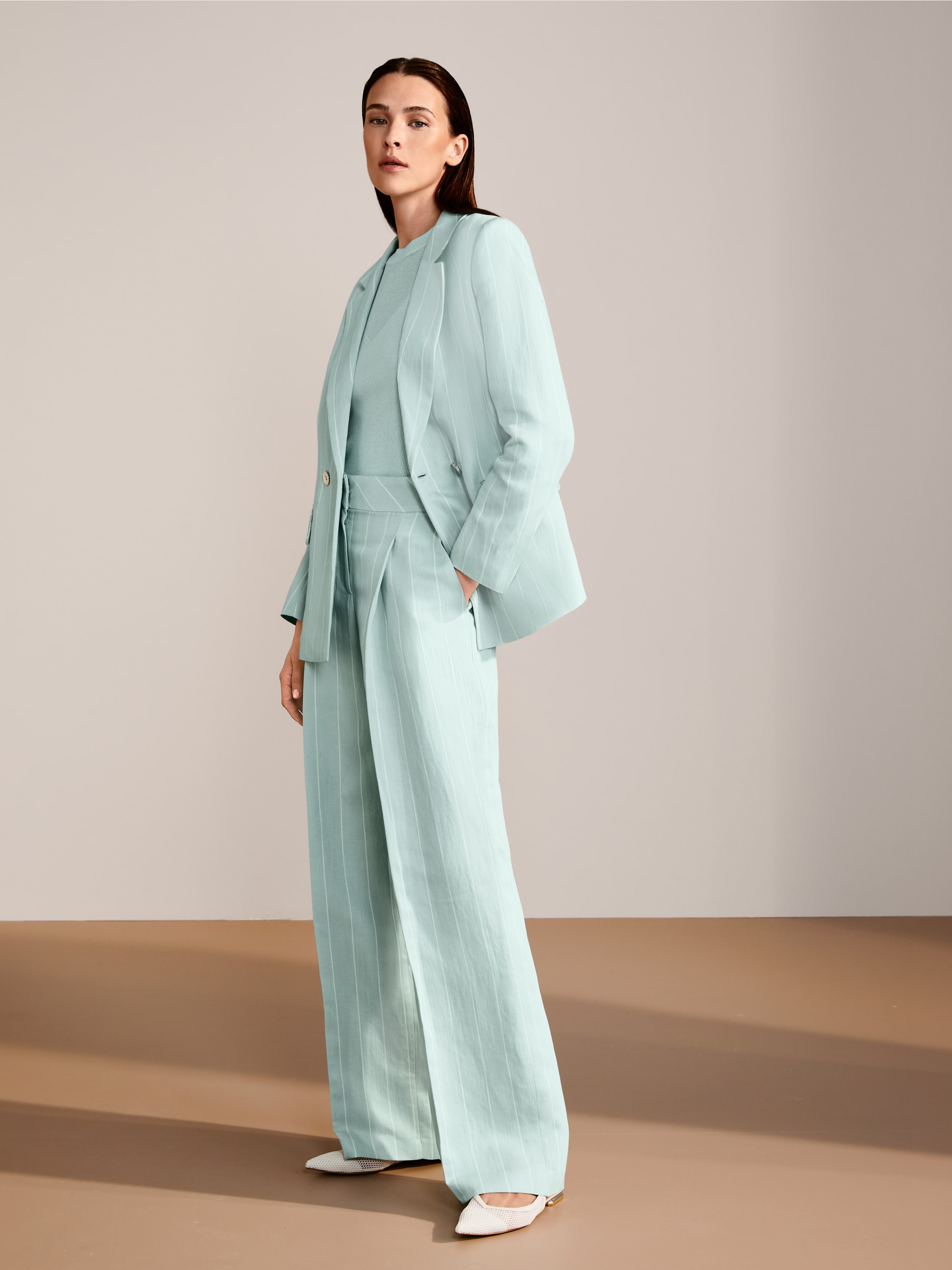 Marc-Cain WICHITA striped puddle pants