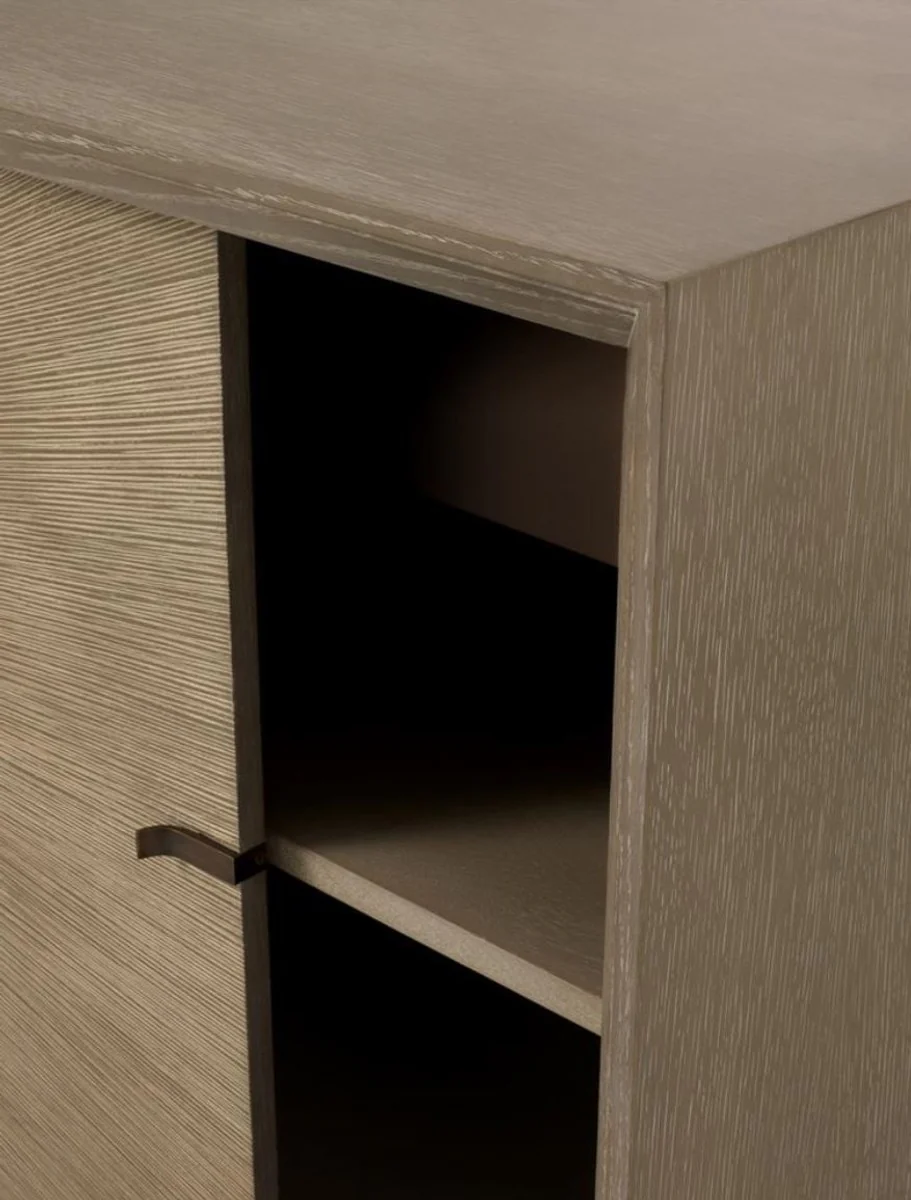 Casa Padrino aparador de lujo con 2 puertas correderas marrón 180 x 45 x H. 80 cm - Calidad de Lujo