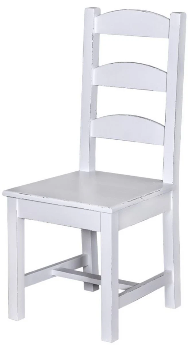 Casa Padrino silla de comedor estilo rural 48 x 41 x H. 93 cm - Colores Surtidos - Muebles de Comedor Shabby Chic