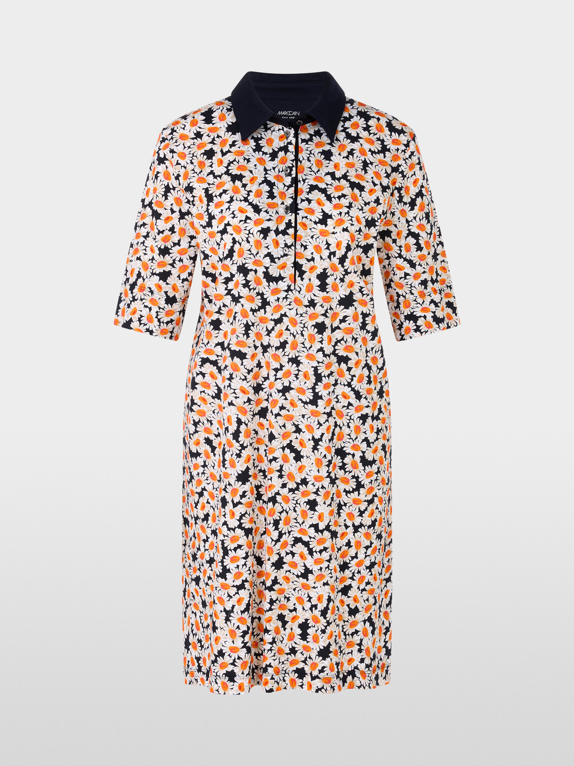 Marc-Cain Polo dress with daisy print