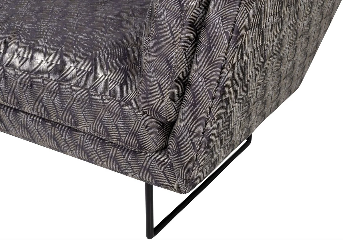 Casa Padrino sof¨¢ de la sala de estar bronce / marr¨®n / negro 230 x 87 x H. 78 cm - Muebles de Sal¨®n