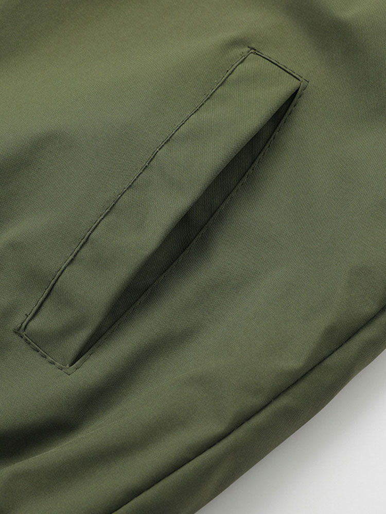 Detachable Hooded Bomber Jacket