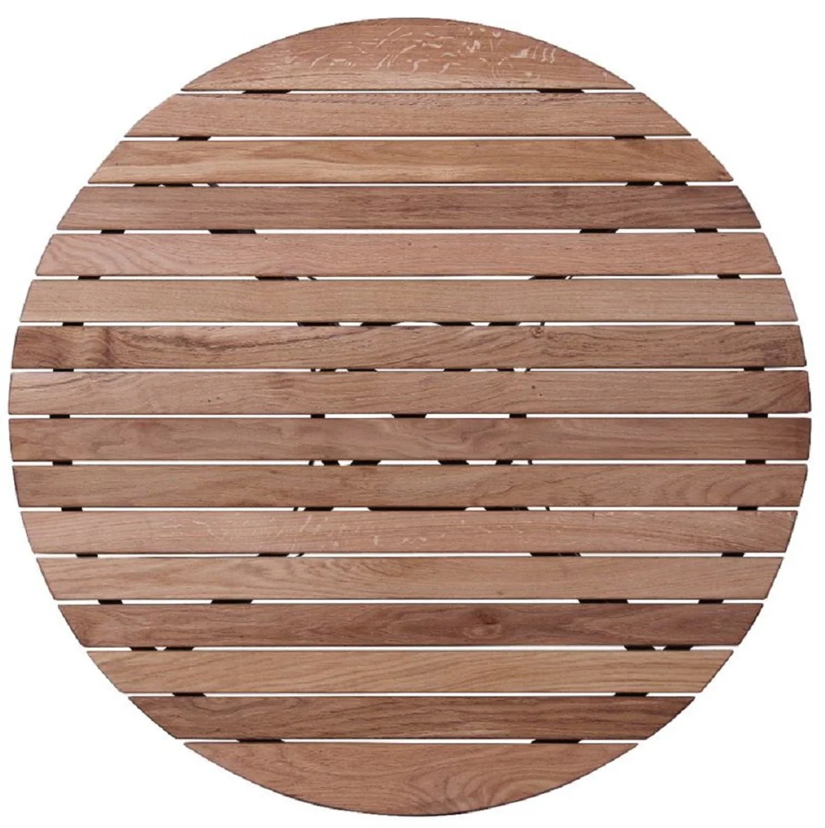 Casa Padrino mesa de jardín Art Nouveau de lujo marrón / crema Ø 100 x A. 78 cm - Mesa redonda para jardín y terraza - Muebles de Jardín y Terraza Art Nouveau