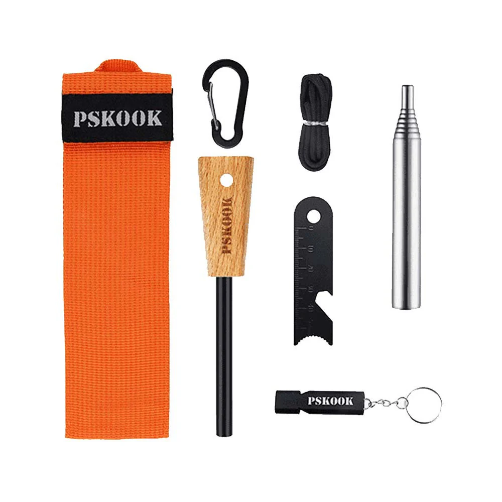 PSKOOK Ferro rod whistle kit - Ferrocerio soplador silbato