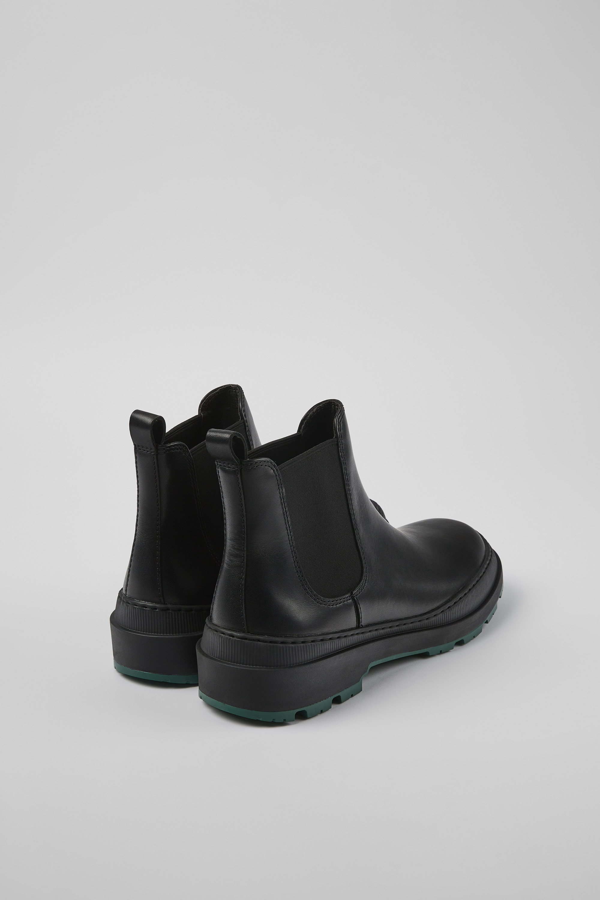 Brutus Trek MICHELIN - Black leather ankle boots for men
