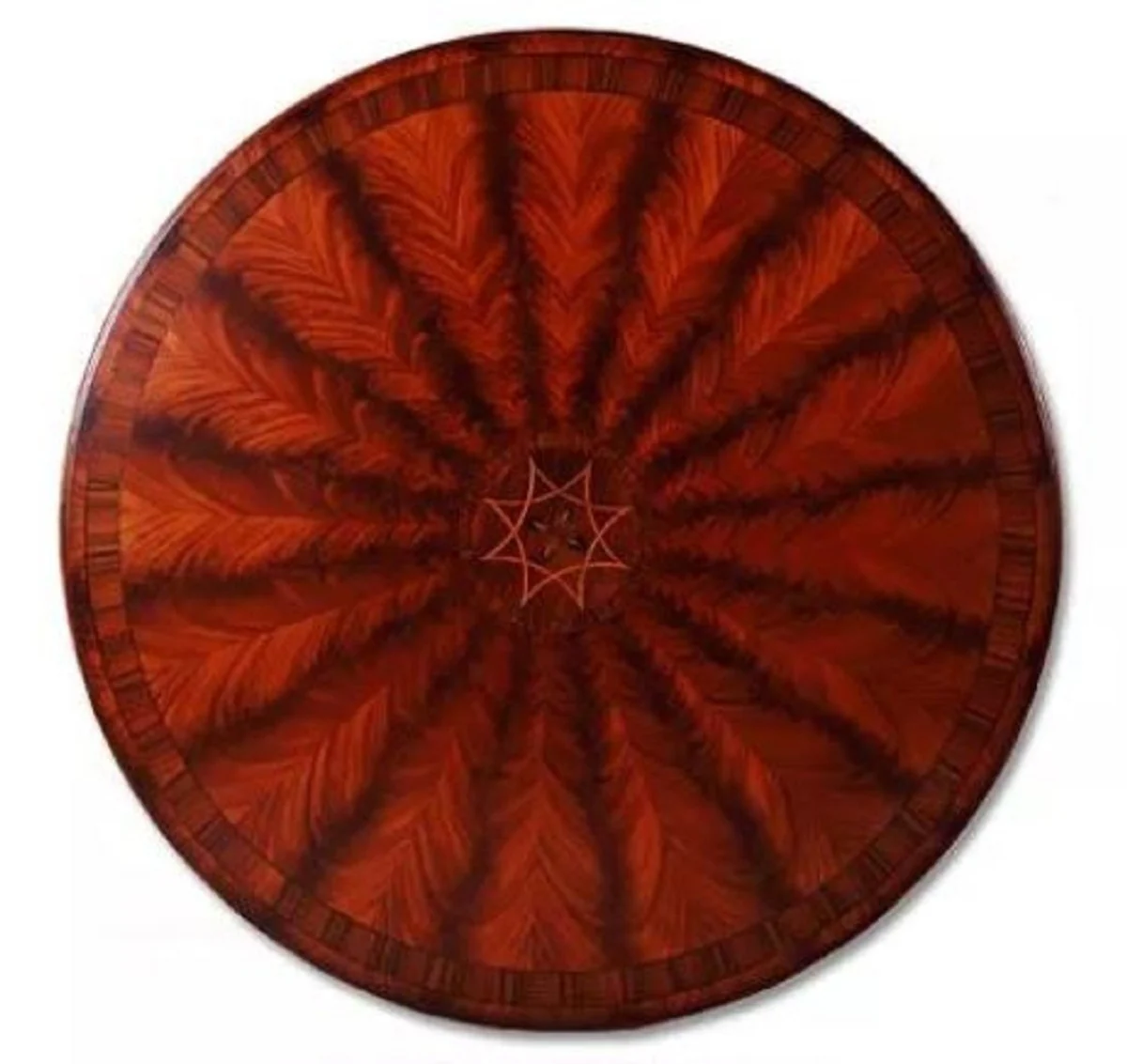 Casa Padrino mesa de comedor barroco de lujo marr¨®n / oro ? 150 cm - Mesa de cocina redonda de madera maciza de estilo barroco en estilo asi¨¢tico - Muebles de comedor barrocos en estilo asi¨¢tico