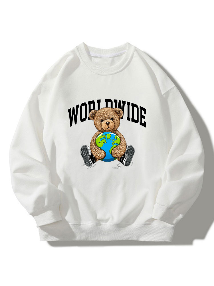 Worldwide Bear Crew Neck Relaxed Sweatshirt