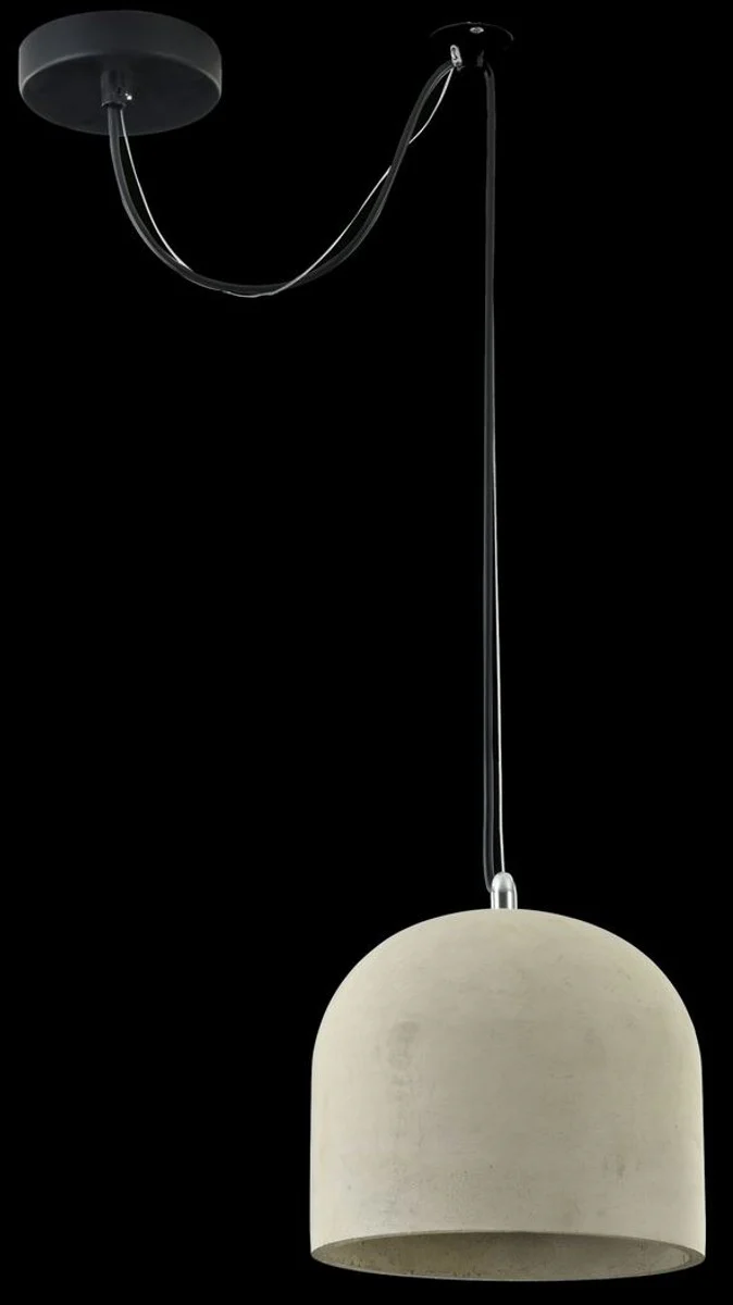 Casa Padrino Hanging Lamp Gray Ø 20 x H. 18 cm - Modern Pendant Lamp with Concrete Lampshade