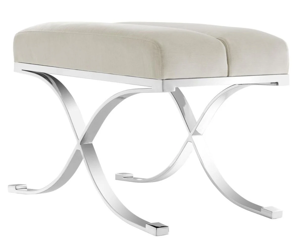 Casa Padrino heces lujo luz gris 69 x 42 x H. 51 cm - Muebles de dise?o