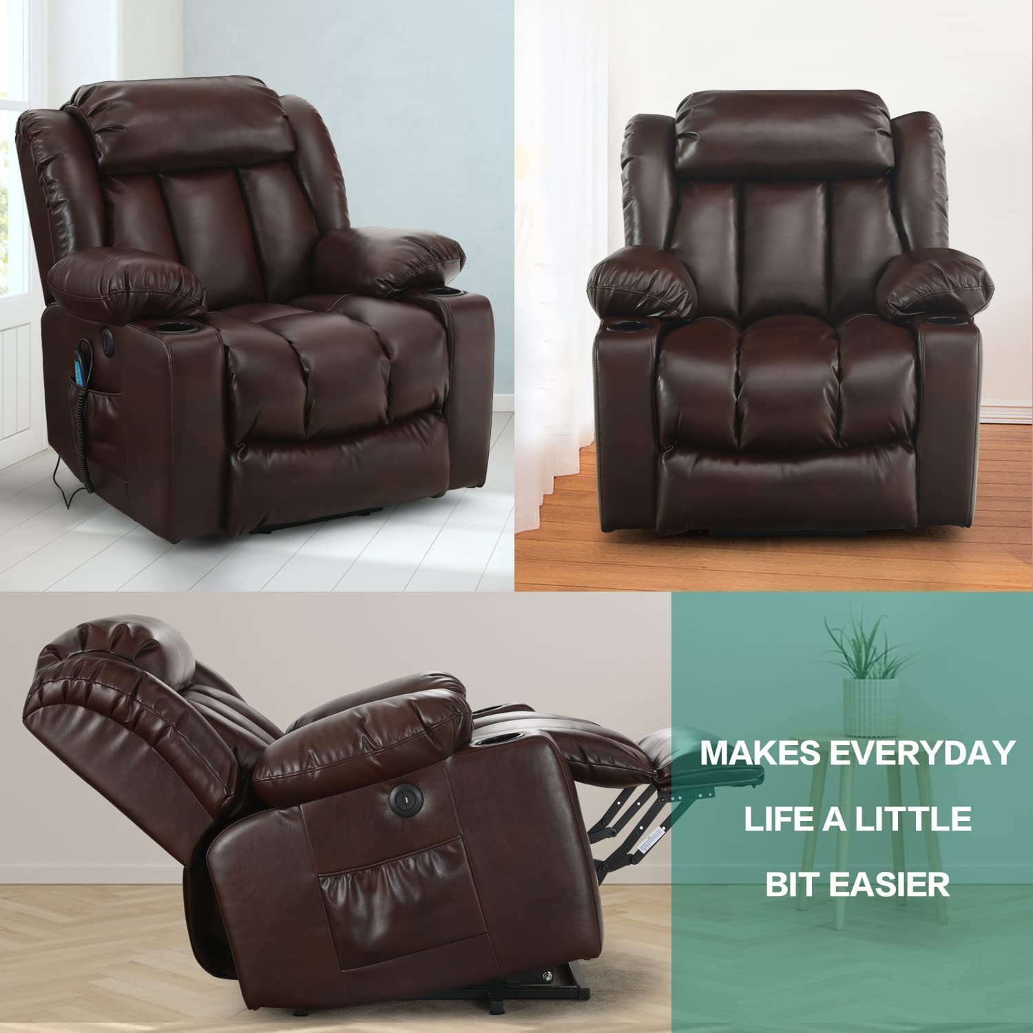 Clearance Sale Luxury Lift Chair Recliner with Heat and Massage