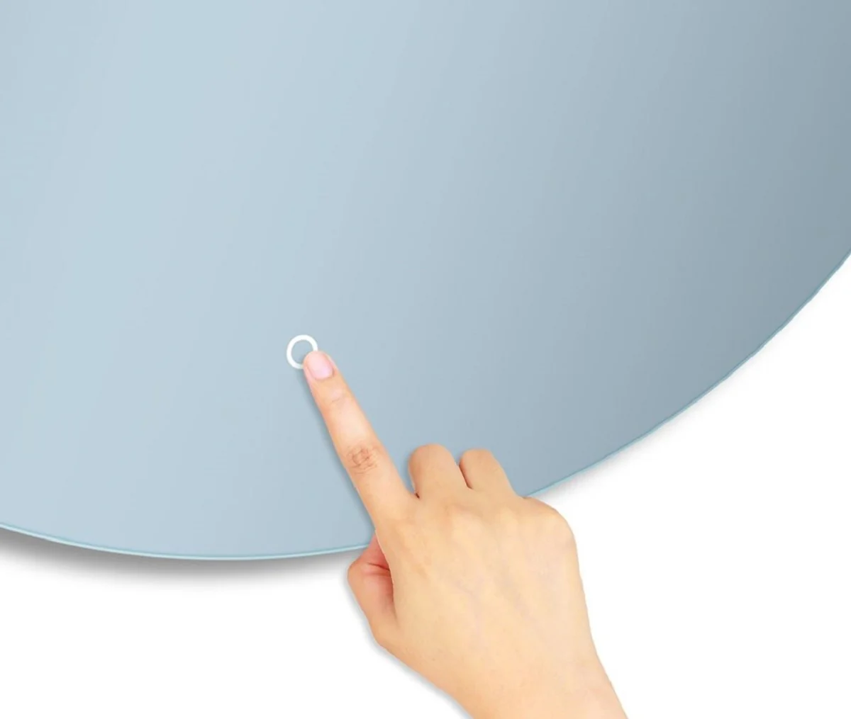 Casa Padrino espejo de baño de lujo Ø 60 cm - Espejo de pared redondo con iluminación LED - Muebles de baño - Accesorios de baño