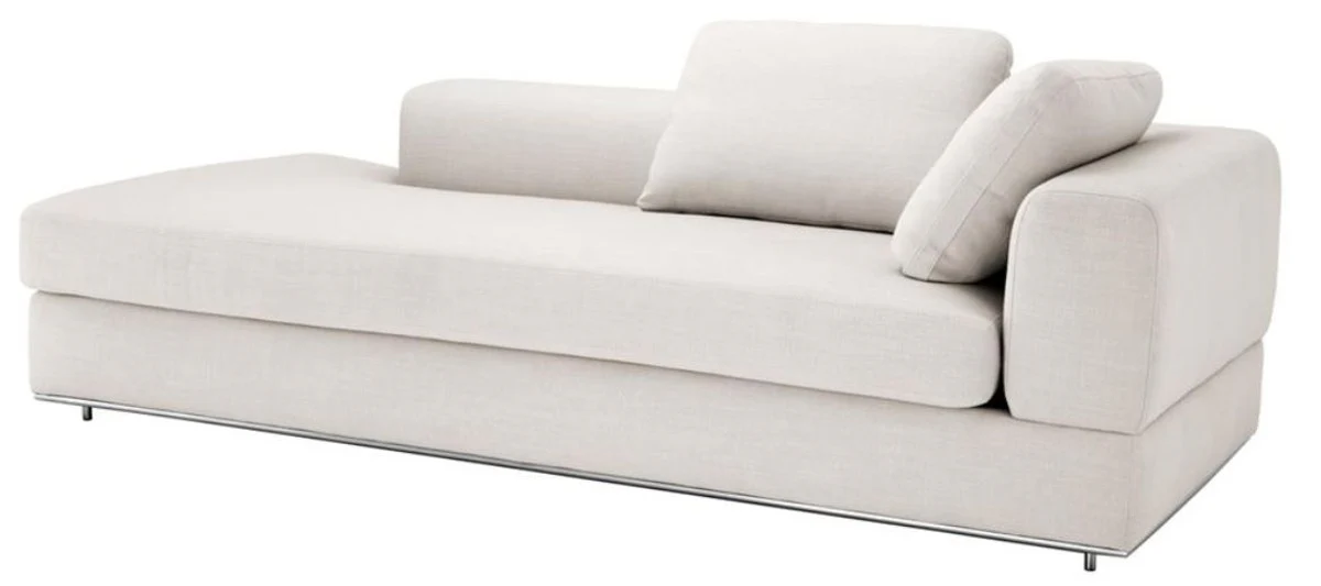 Casa Padrino sof¨¢ de dise?o color natural lado derecho 231 x 101 x H. 85 cm - muebles de sal¨®n de lujo