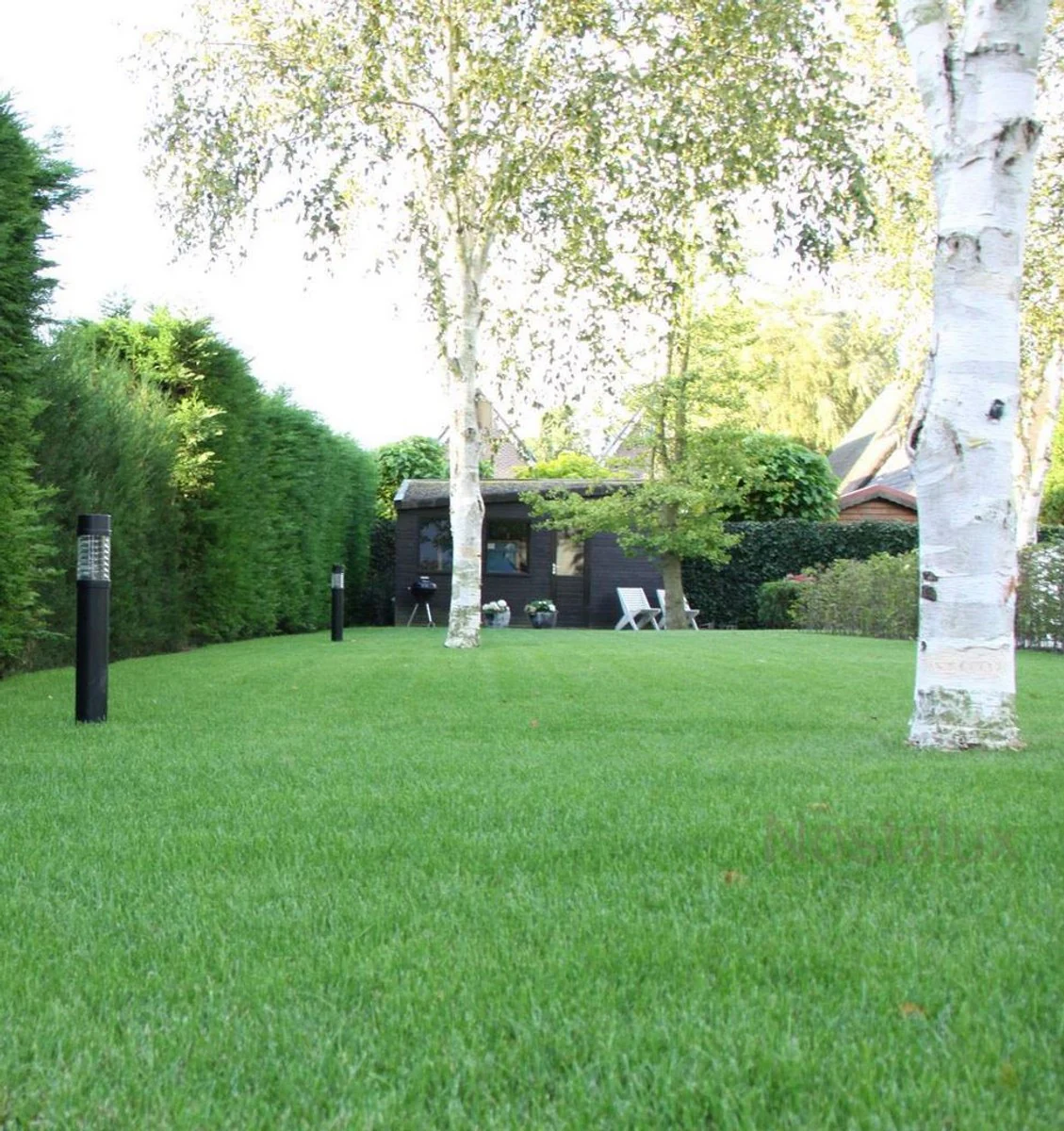 Casa Padrino lámpara de jardín lámpara de exterior negro Ø 12,5 x H. 88 cm - Lámpara de Aluminio con Recubrimiento de Polvo Resistente a la Intemperie