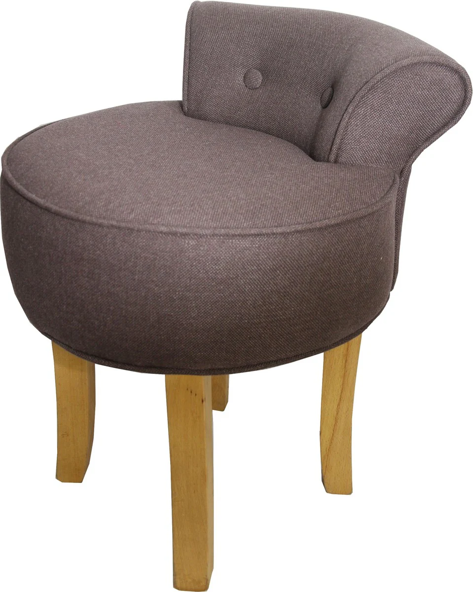 Casa Padrino Dise?o heces Boston marr¨®n medio - vestidor barroco silla de mesa