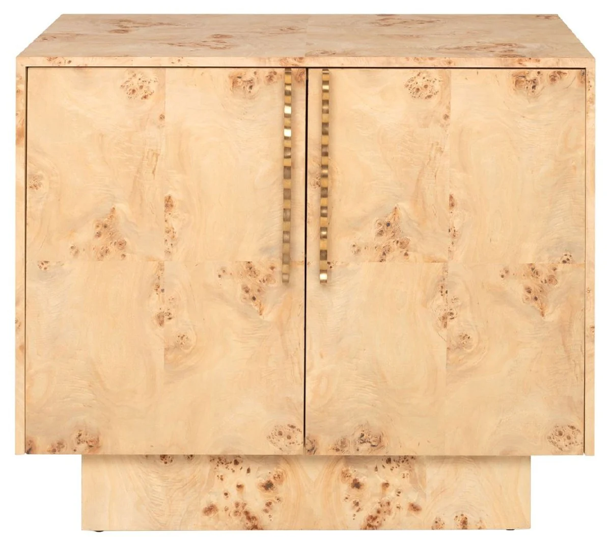 Casa Padrino aparador de lujo natural 93 x 45 x A. 80 cm - Armario de madera maciza con 2 puertas - Muebles de lujo - Muebles de hotel - Interiores de lujo