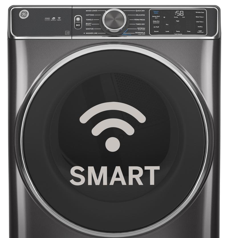 GE ENERGY STAR 7.8 cu. ft. Capacity Smart Front Load Electric Dryer with Steam and Sanitize Cycle