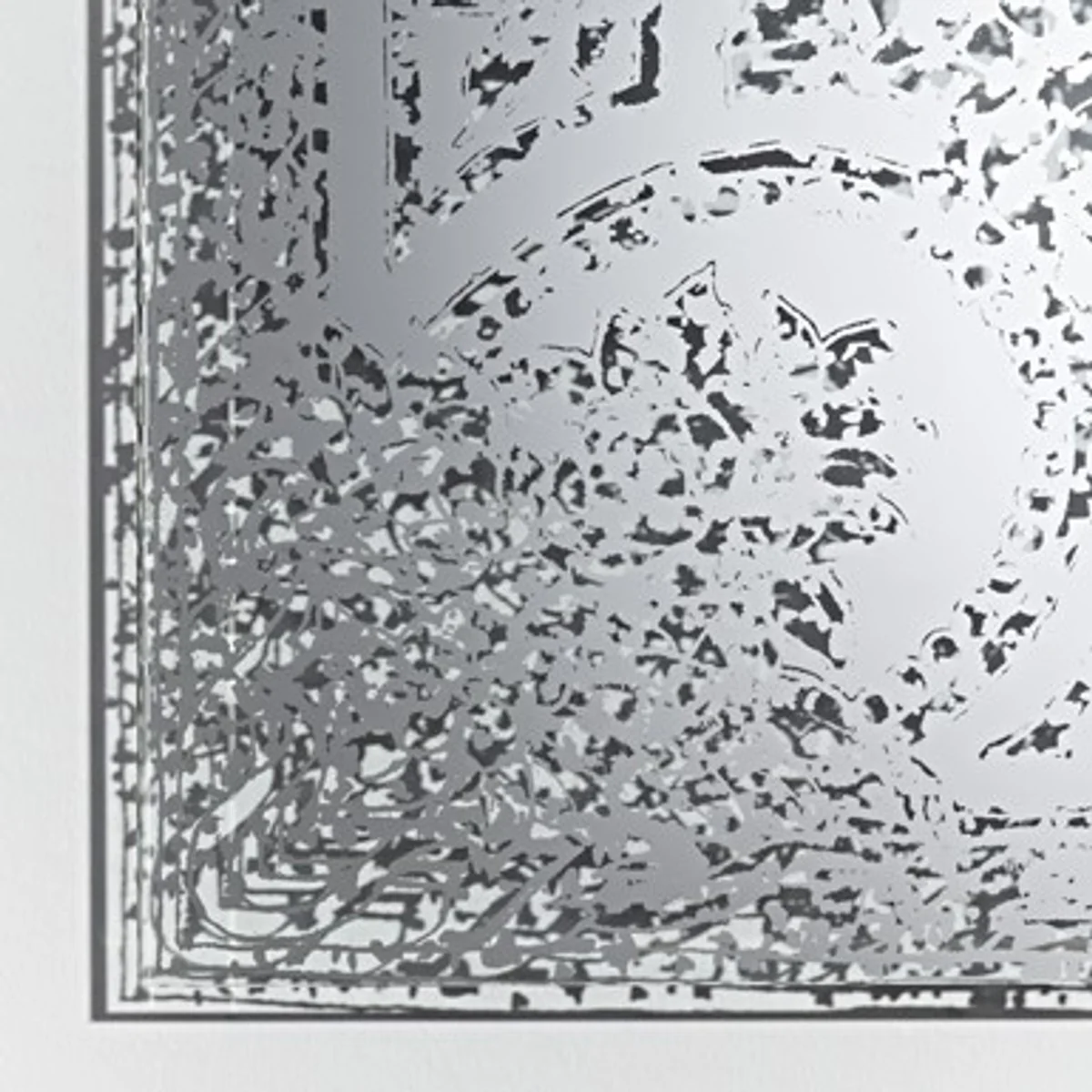 Casa Padrino Art Deco Vintage wall mirror antique style silver 101 x 142 cm - silvered glass - art mirror