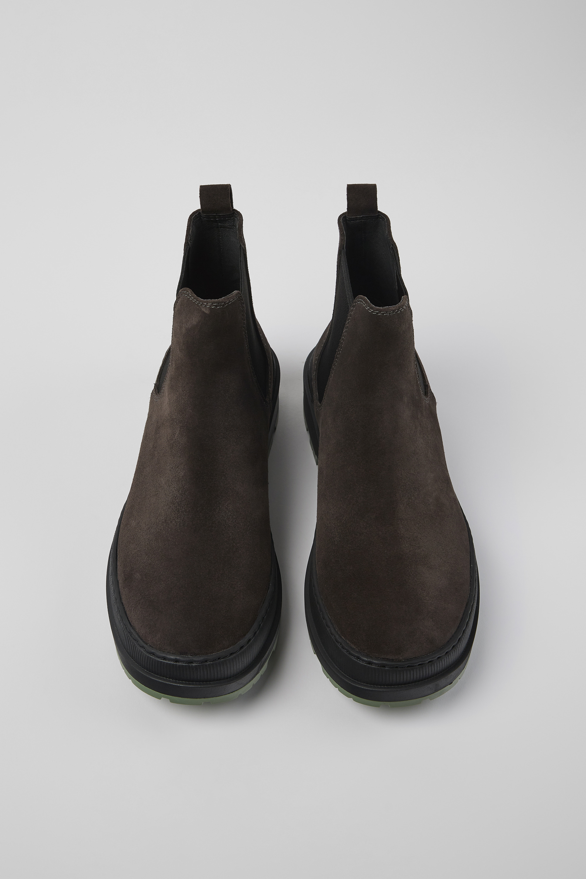 Brutus Trek MICHELIN - Gray nubuck ankle boots for men