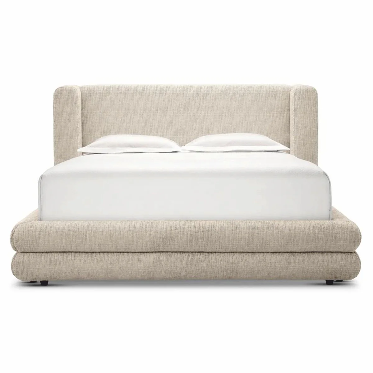 Casa Padrino cama doble de lujo beige / negro - Muebles para hoteles y dormitorios