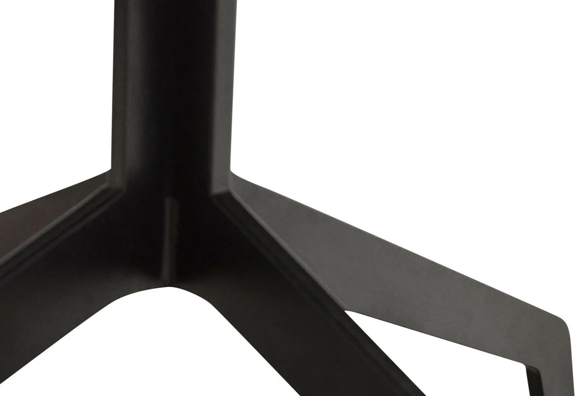 Casa Padrino mesa de centro de lujo negro Ø 70 x H. 40 cm - Muebles de Salón de Lujo