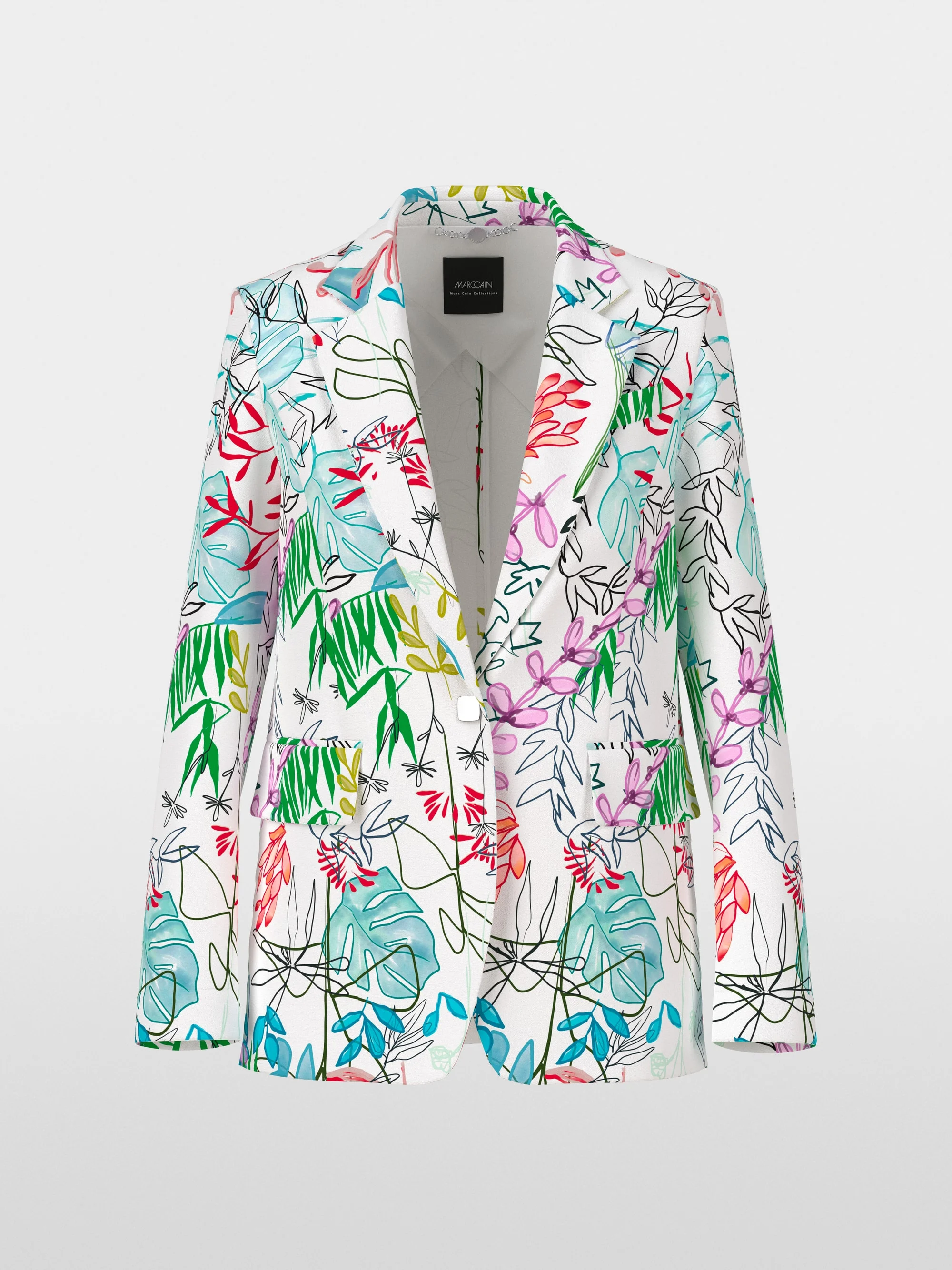 Marc-Cain Trendy blazer with all-over leaf motif