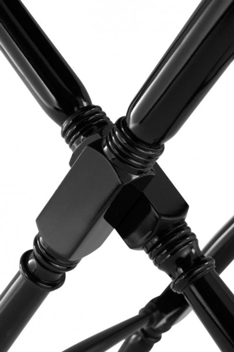 Casa Padrino luxury bar table black with detachable foldable tray black high gloss - neoclassical - hotel restaurant furniture