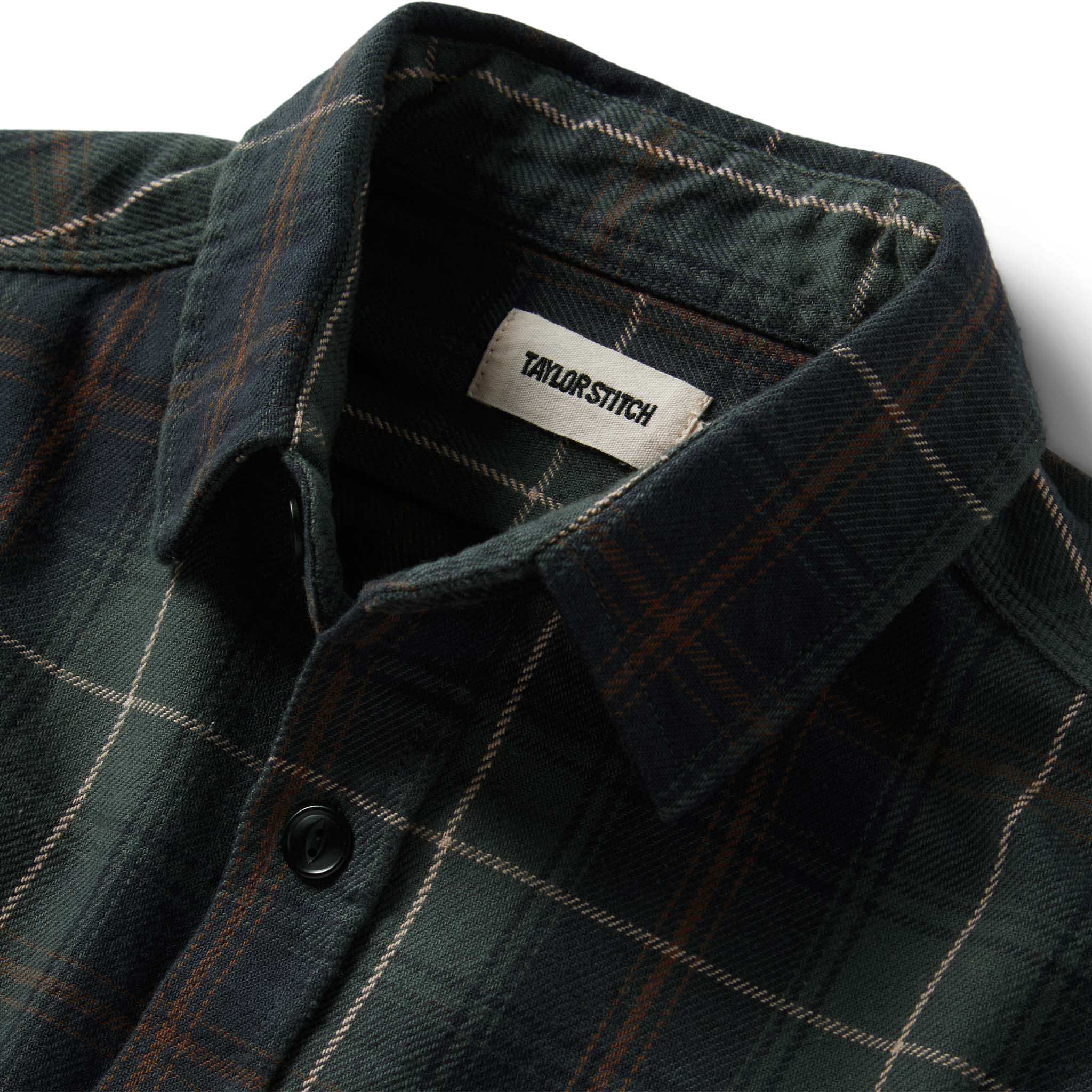 The Moto Utility Shirt in Shale Plaid