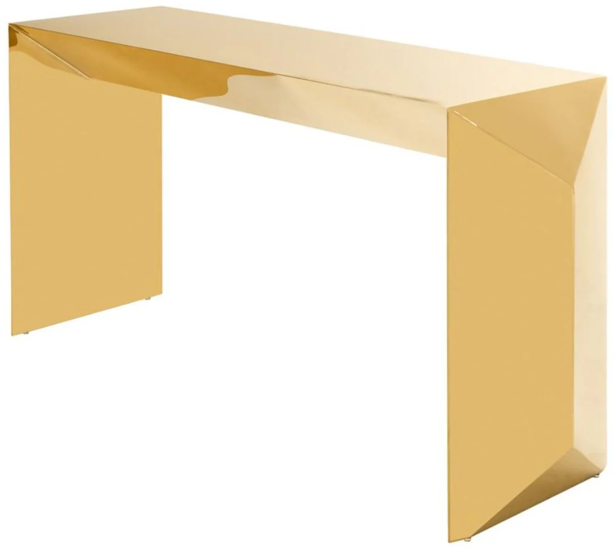 Casa Padrino consola / mesa de consola de dise?o de lujo oro 155 x 45 x H. 76 cm - Muebles de Dise?o