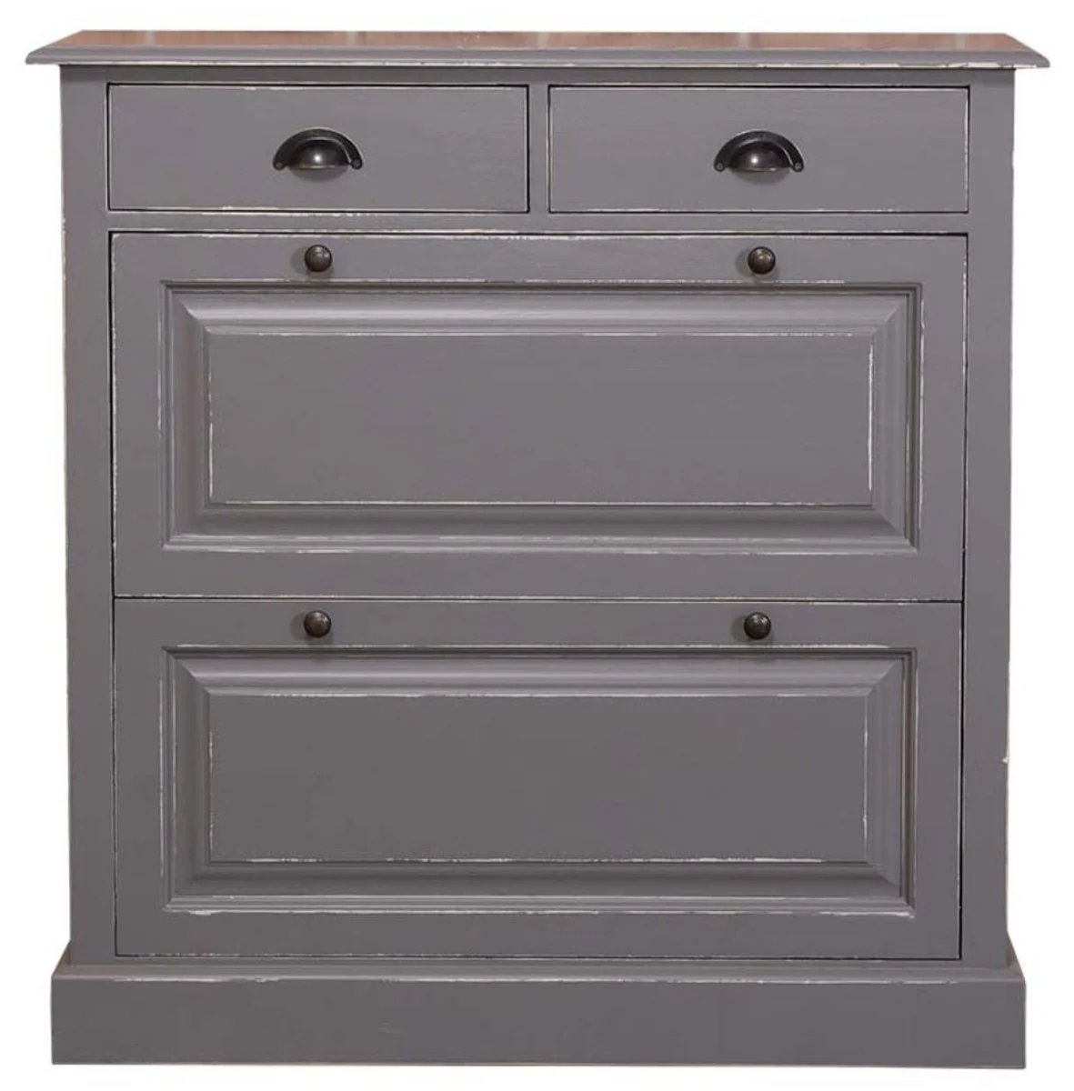 Casa Padrino country style shoe cabinet antique style gray 103 x 35 x H. 105 cm - Country Style Furniture