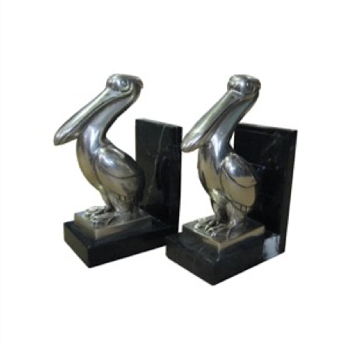 Casa Padrino luxury pelican bookends bronze on marble base
