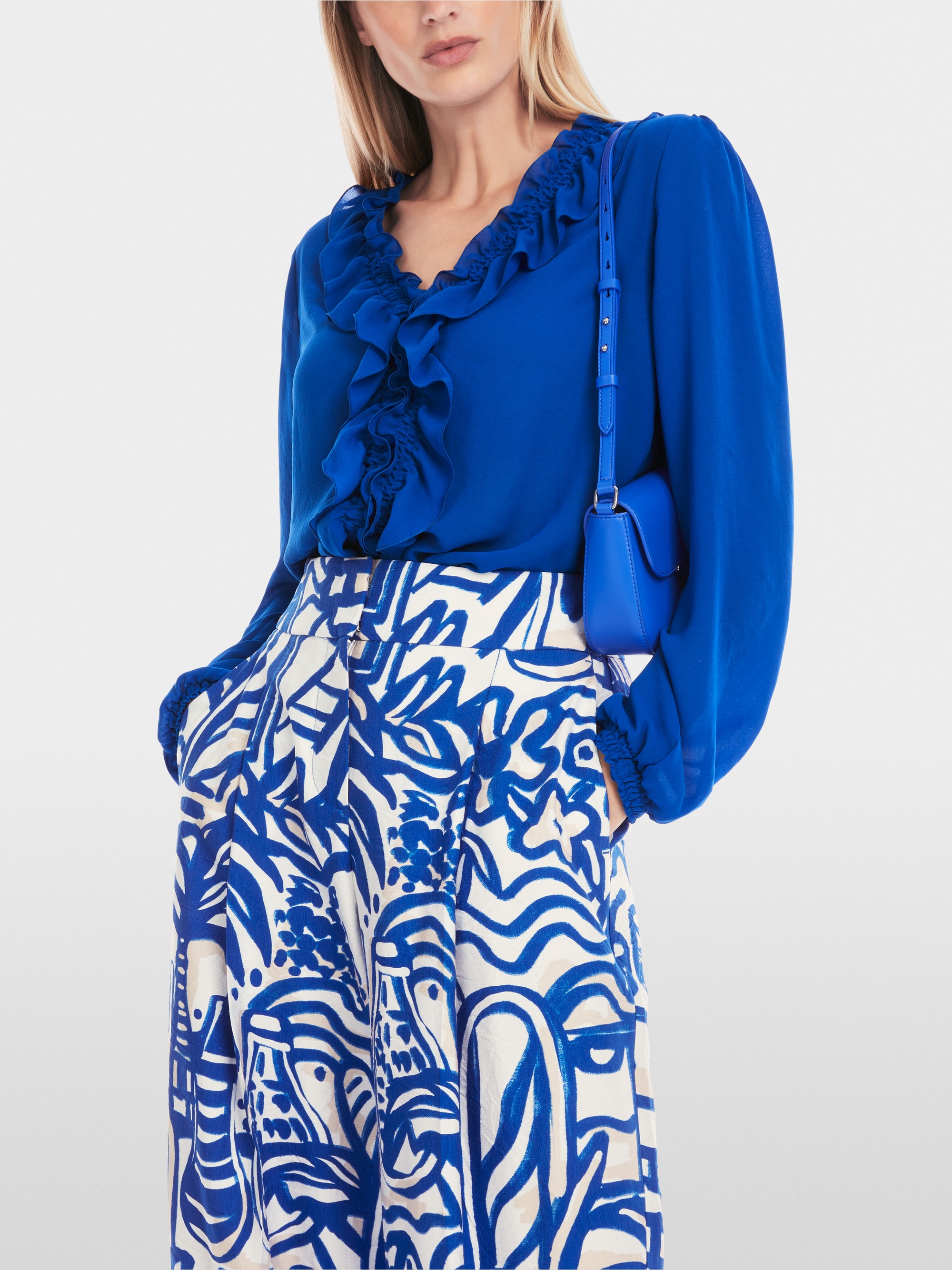 Marc-Cain Rethink Together ruched blouse