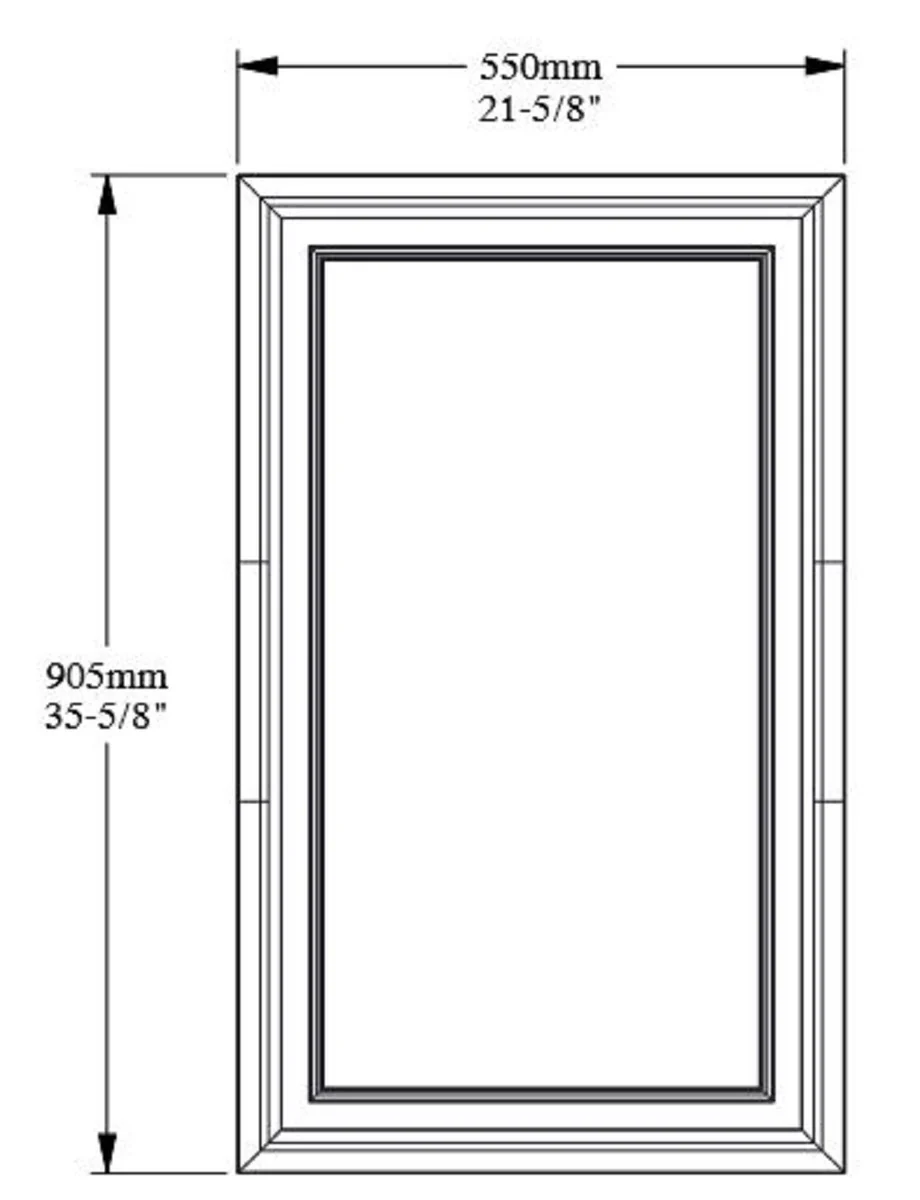 Casa Padrino panel de pared blanco 55 x 1,7 x A. 90,5 cm - Panel Rectangular - Accesorios Deco