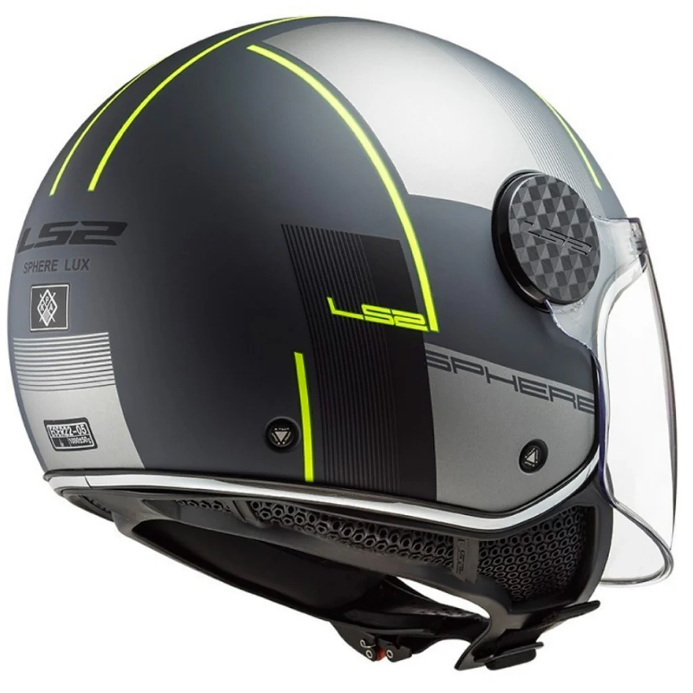 CASCO JET LS2 OF558 SPHERE LUX FIRM - NEGRO / TITANIO