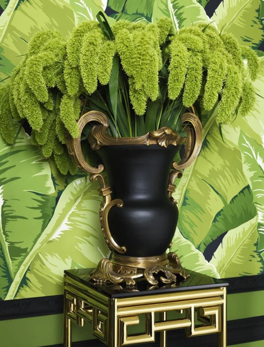 Casa Padrino oro mesa auxiliar de lujo con vidrio ahumado 35 x 35 x H. 100 cm - diseñador de tablas de muebles