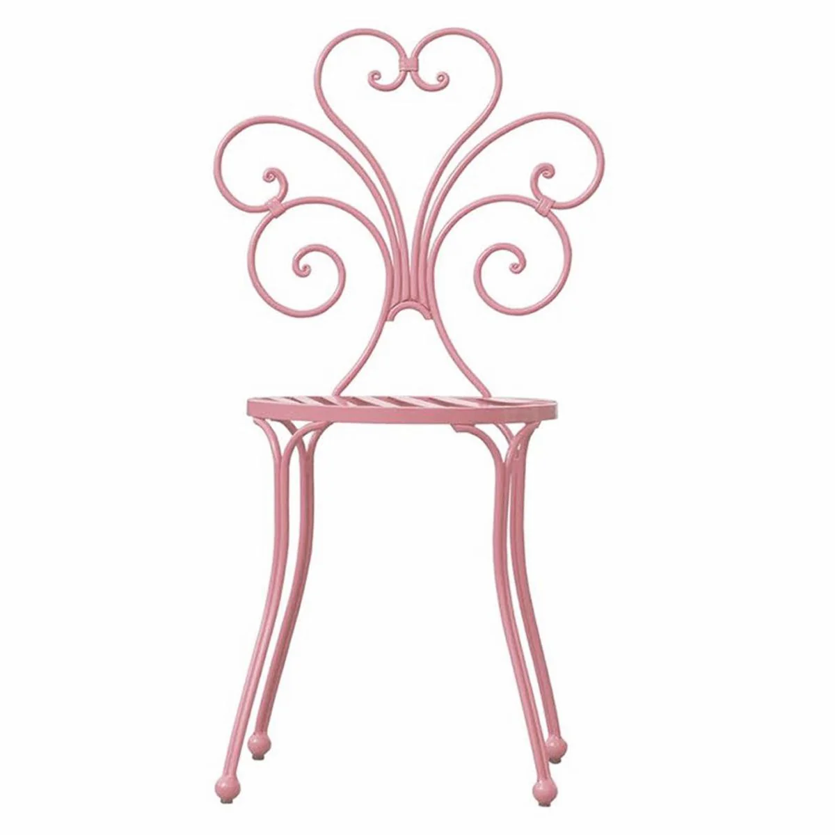 Casa Padrino silla de jard¨ªn Art Nouveau rosa A. 89 cm - Muebles de Jard¨ªn Art Nouveau