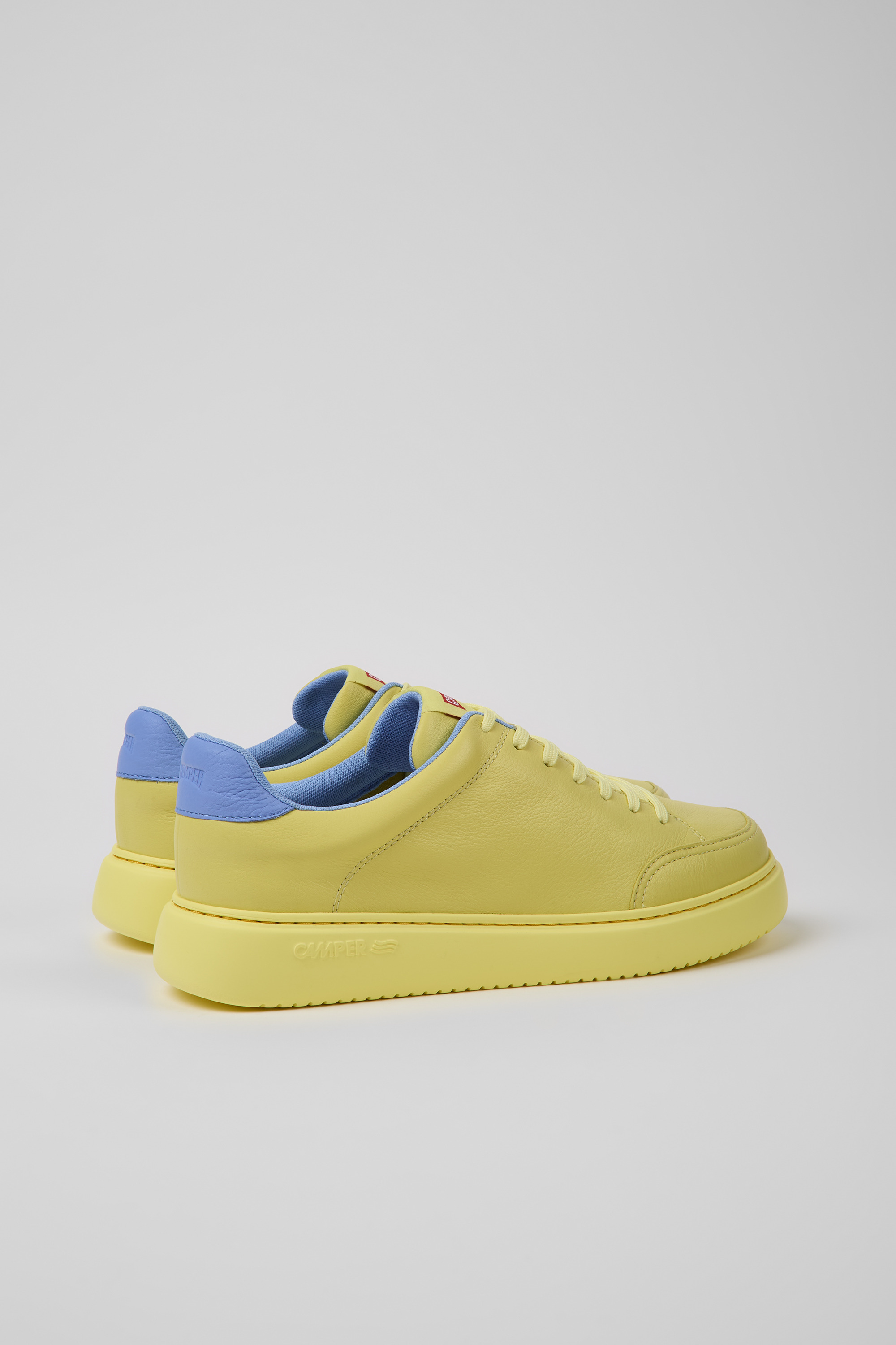 Runner K21 - Yellow leather sneakers for men