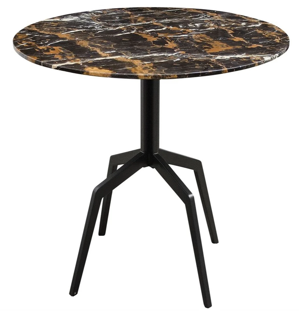 Casa Padrino mesa de comedor de lujo negra 80 x H. 76 cm - Muebles de Comedor