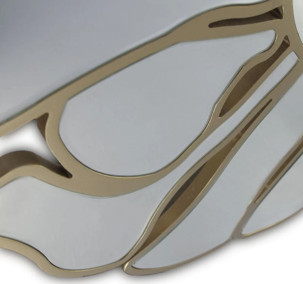 Casa Padrino espejo de lujo oro ? 92 cm - Espejo de pared redondo para sal¨®n - Espejo de guardarropa - Espejo de dormitorio - Colecci¨®n de lujo