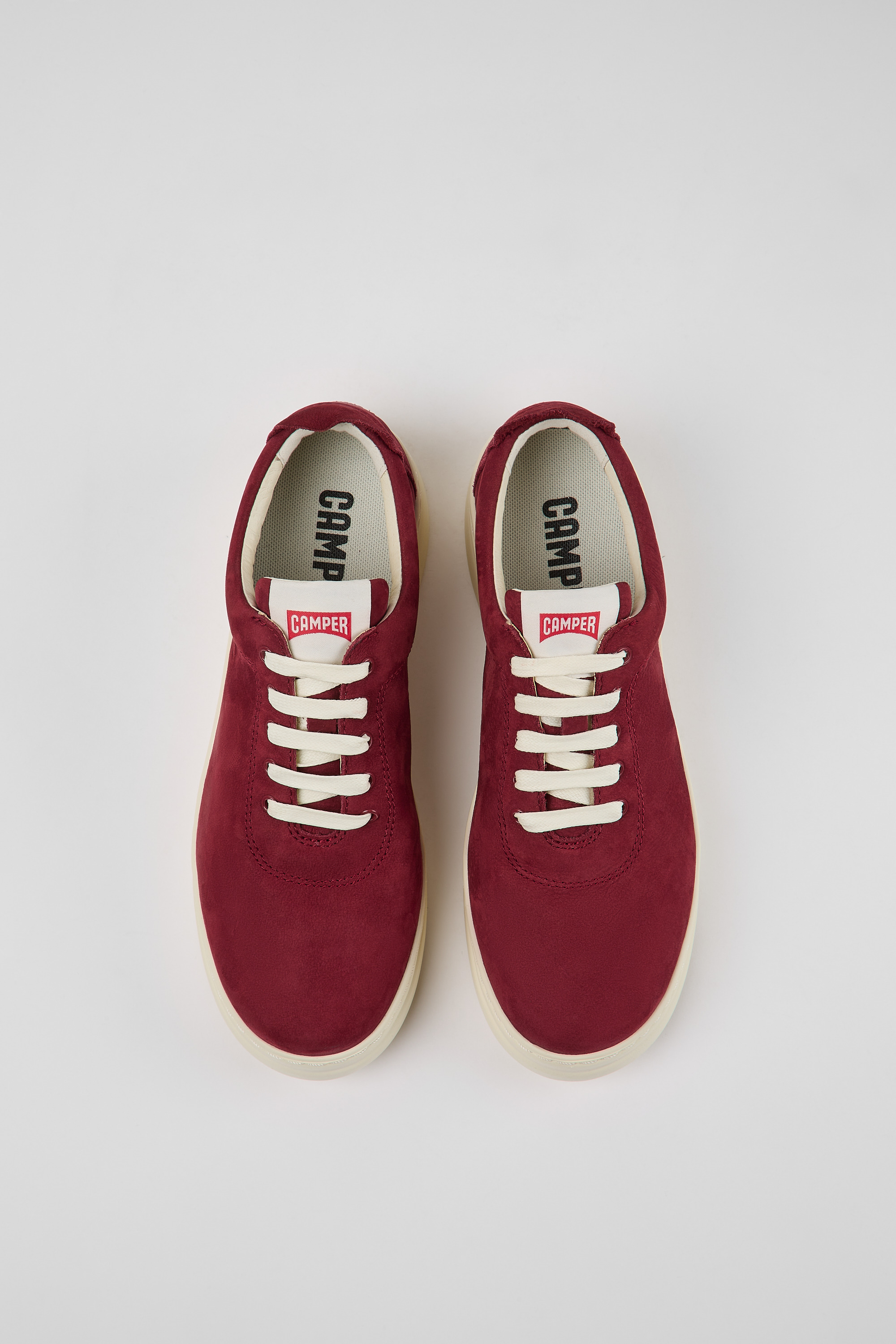 Runner Up - Burgundy nubuck sneakers for women