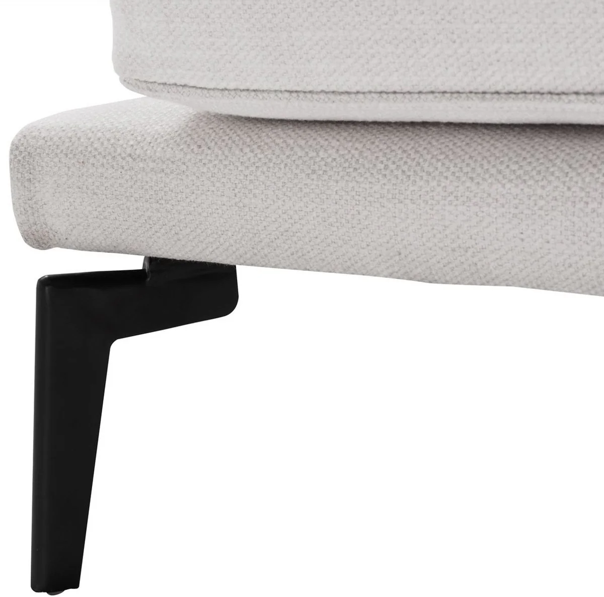 Casa Padrino sof¨¢ de lujo blanco / negro 230 x 99 x H. 82 cm - Sof¨¢ de Sal¨®n - Muebles de Sal¨®n de Lujo