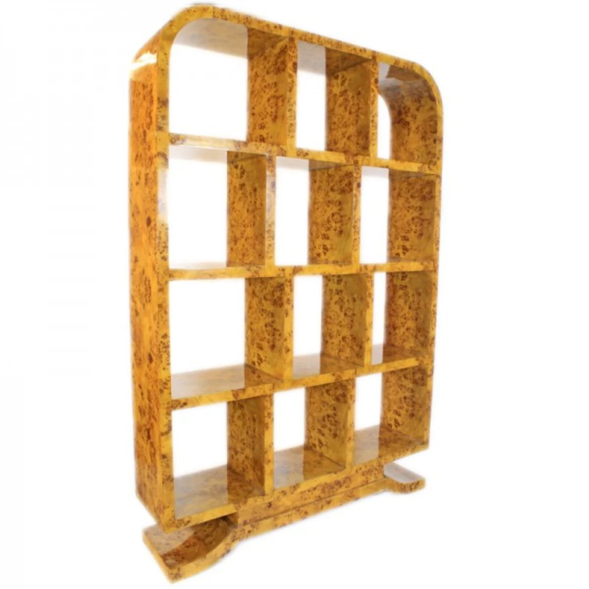 Casa Padrino Art Deco birdseye maple bookcase - Artdeco bookcase shelving furniture antique style