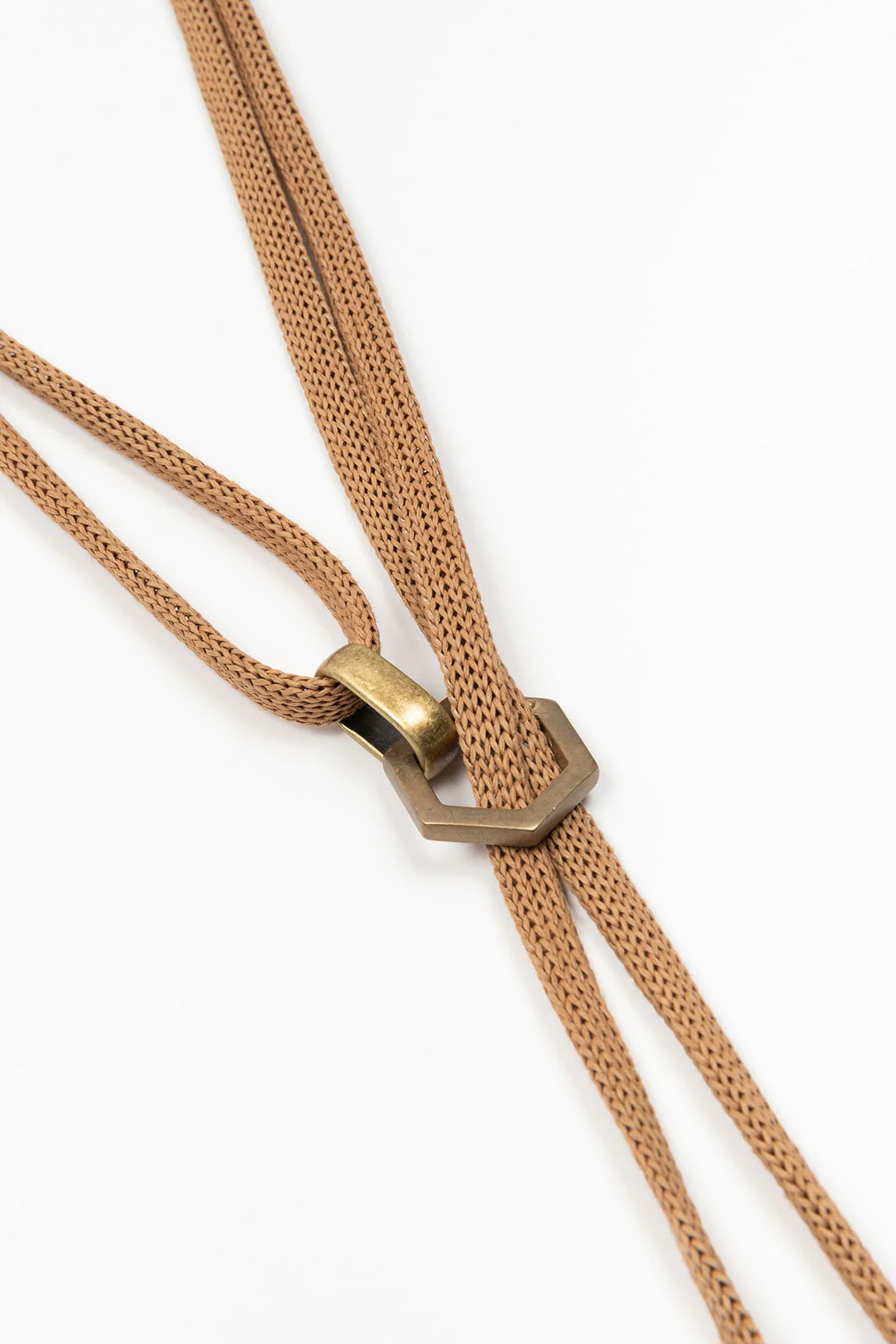 Rivera-spain Collar Bolo hexágono FL Private Collection camel