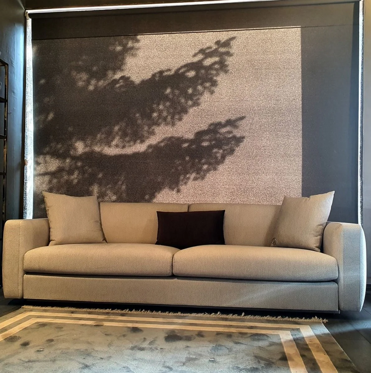 Casa Padrino Sof¨¢ de Lujo Gris 240 x 85 x A. 82 cm - Sof¨¢ de Sal¨®n - Sof¨¢ de Hotel - Muebles de Sal¨®n - Muebles de Hotel - Muebles de Lujo