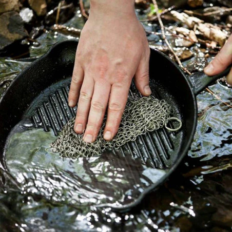 Petromax Chain Mail Cleaner - Limpiador de malla para hierro fundido