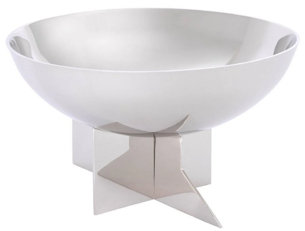 Casa Padrino tazón de acero inoxidable de diseño plata Ø 25 x A. 15 cm - Frutero noble - Accesorios para hoteles y restaurantes