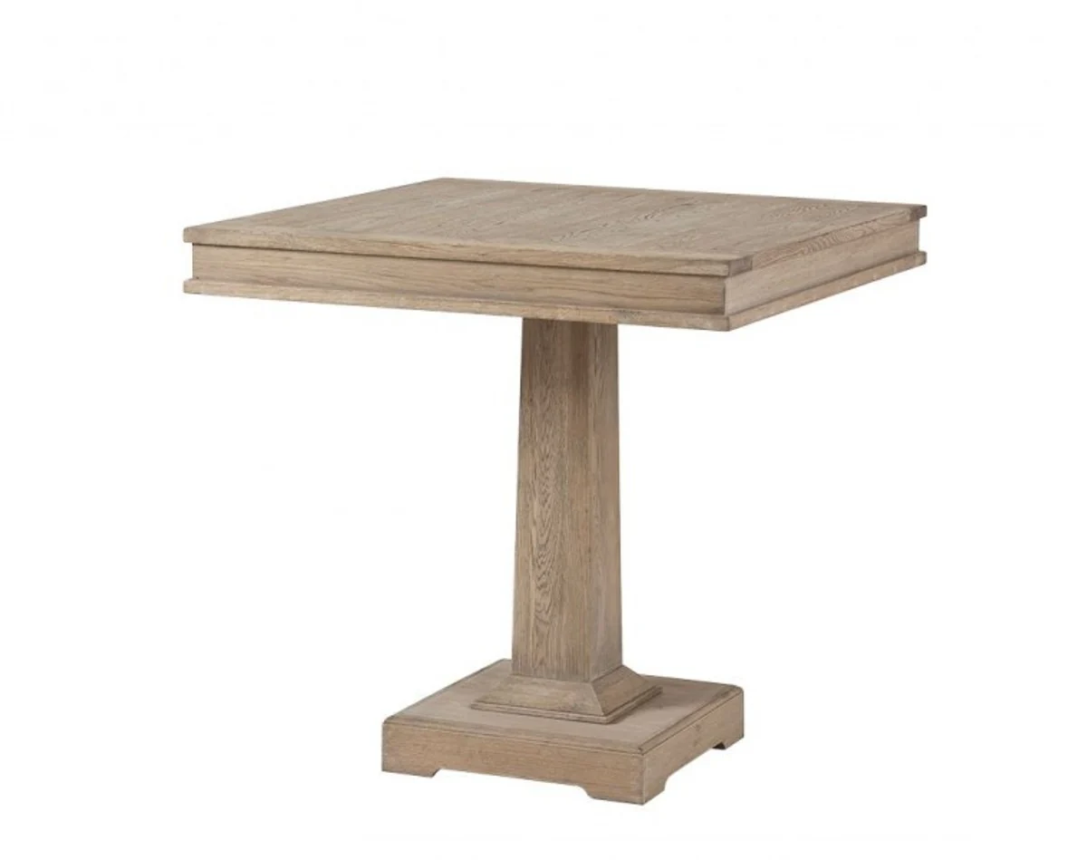 Casa Padrino designer luxury oak wood dining table 80 x 80 x H. 78 cm - Dining Table