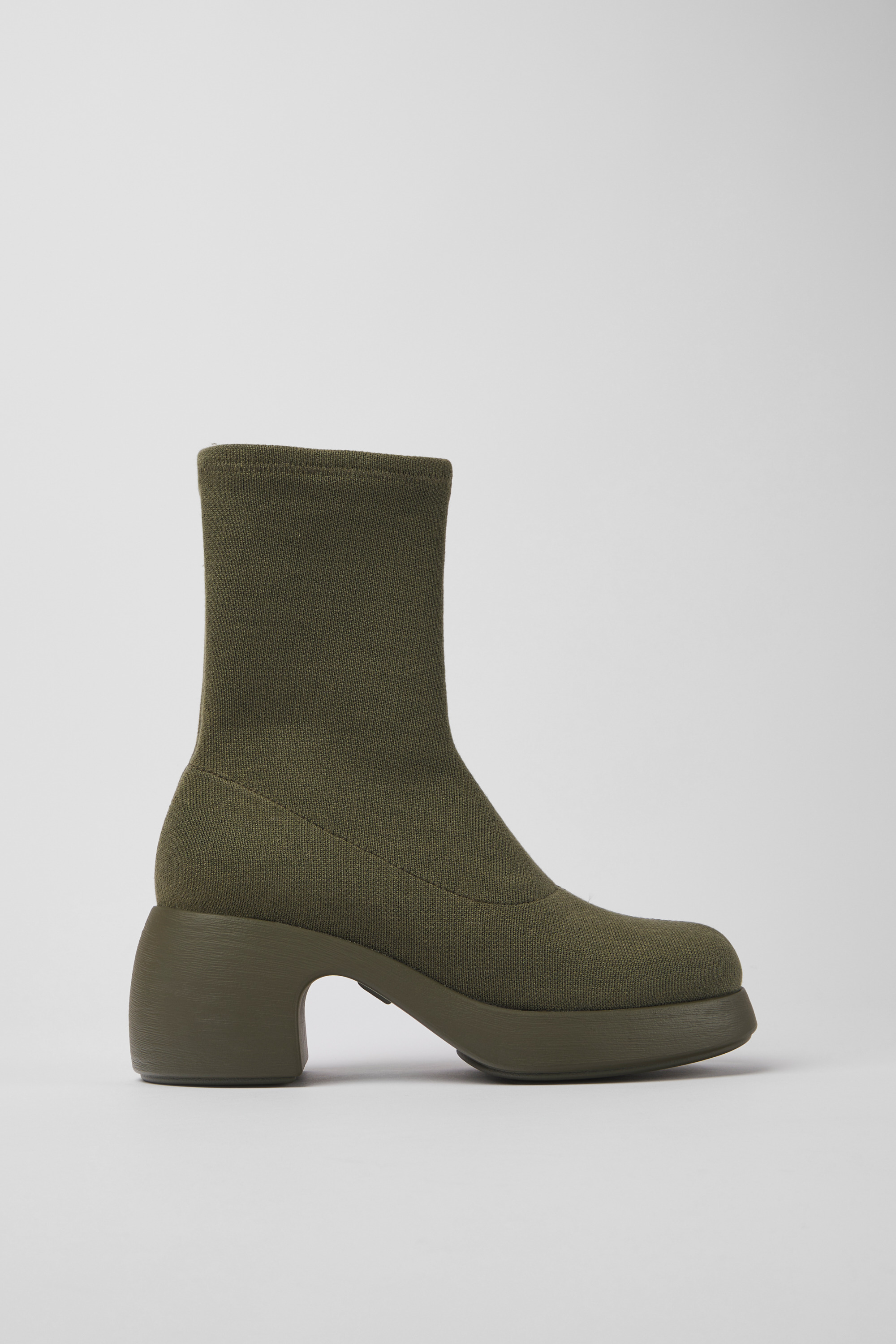 Thelma TENCEL - Green TENCEL Lyocell boots for women