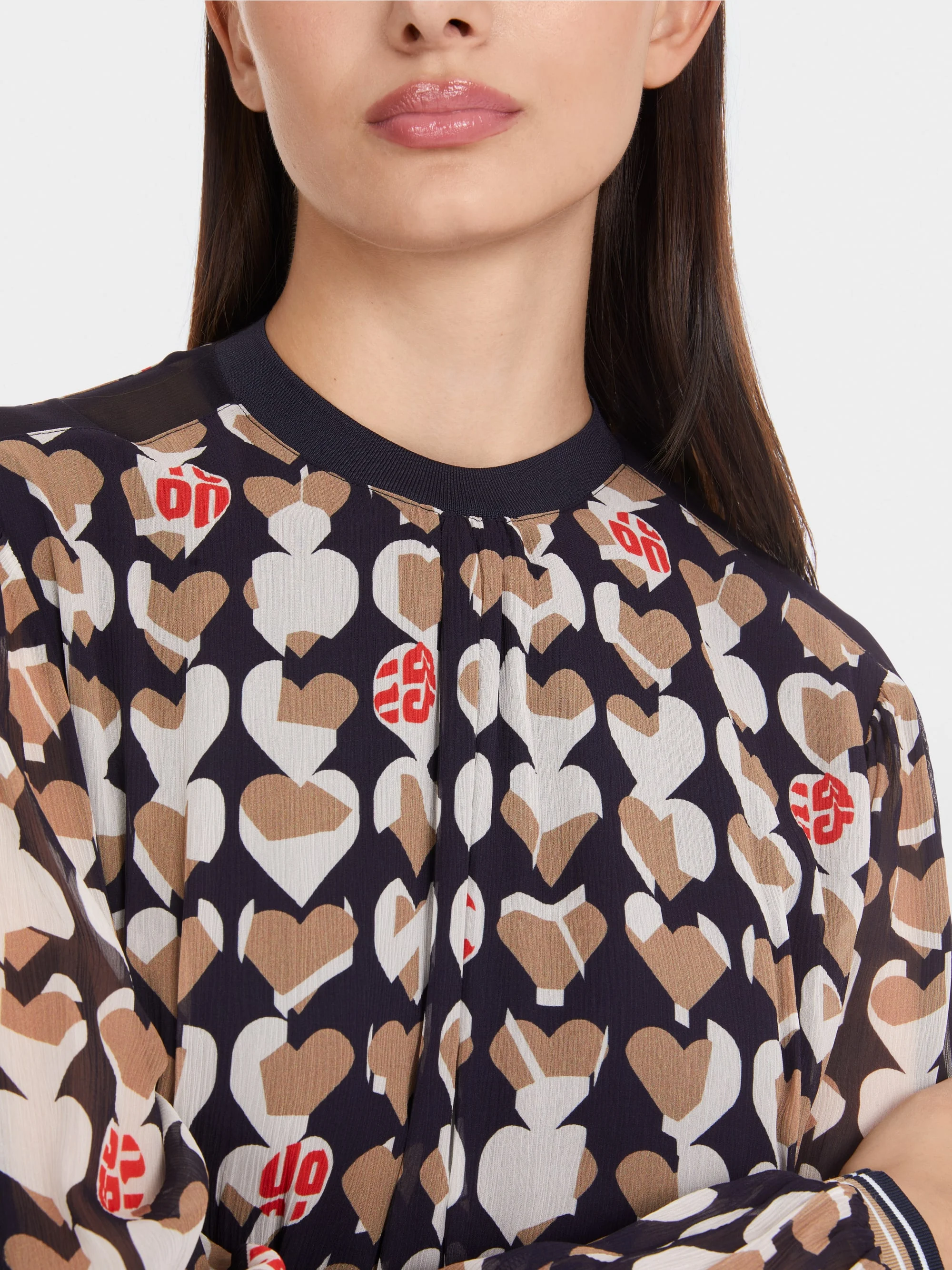 Marc-Cain Mini dress in printed viscose crepe