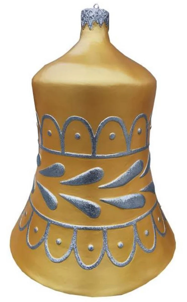 Casa Padrino decoración de lujo XXL bola de árbol de navidad oro / plata A. 99 cm - Decoración navideña XXL Bola de árbol de Navidad - Decoración navideña XXL de lujo