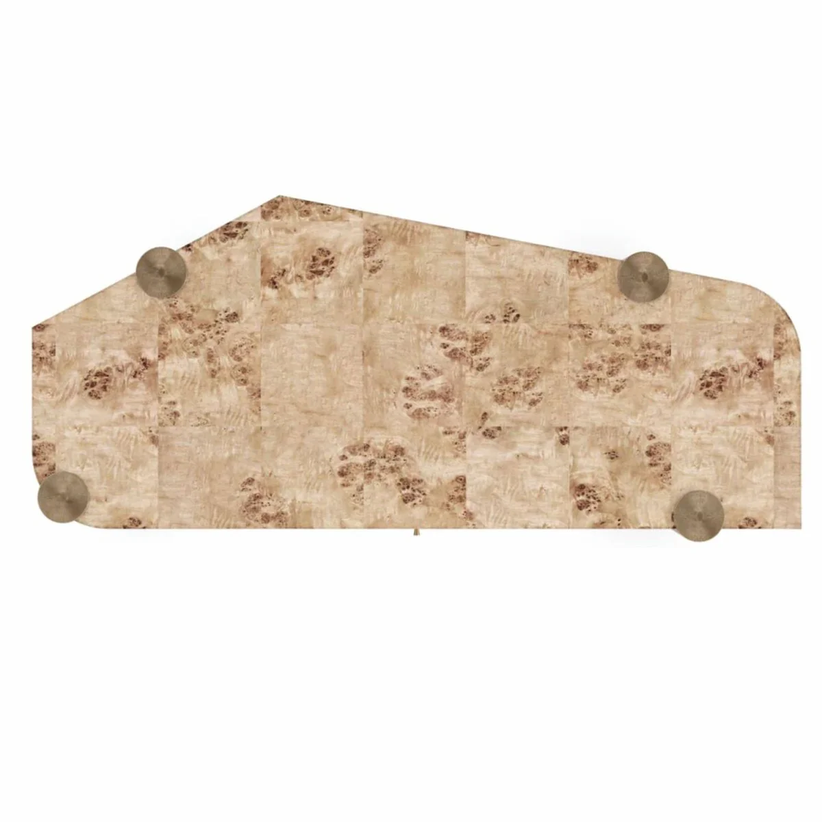 Casa Padrino escritorio de lujo con caj¨®n en arce ojo de p¨¢jaro 155 cm - Muebles de oficina